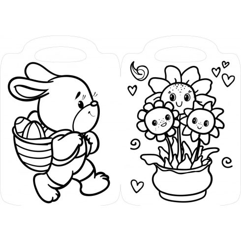 Húsvét szépségei kifestő 