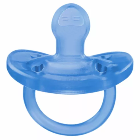 Chicco Physio Soft cumi 6-16 hó puha szilikon - kék