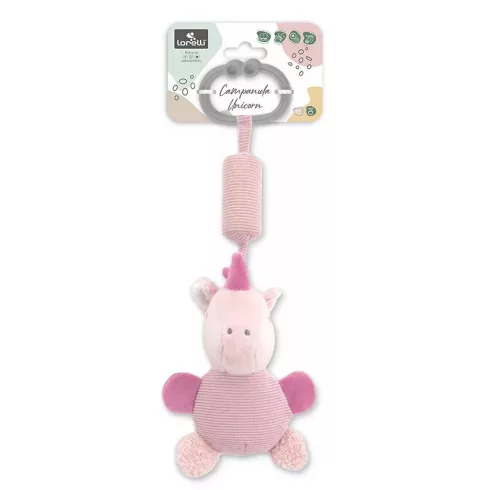Lorelli Toys Campanula plüss babakocsi játék - Pink Unikornis 