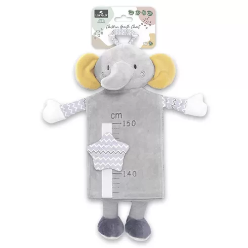 Lorelli Toys Magasságmérő Plüss - Elephant Grey 