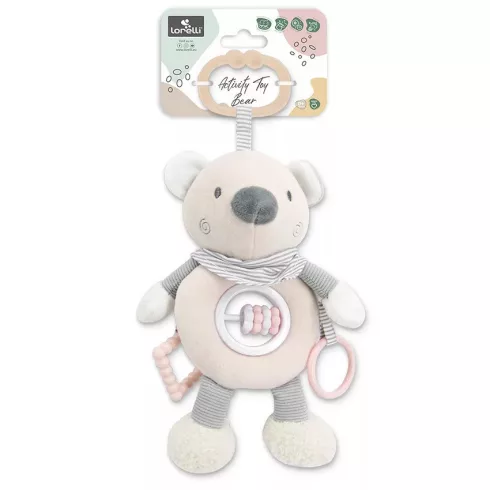 Lorelli Toys plüss csörgőjáték - Bézs Maci 