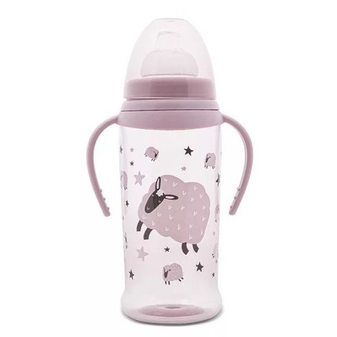 Lorelli My Friend itatópohár fogantyúval 350ml - Mellow Rose