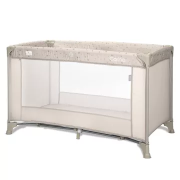 Lorelli Carina 1 fix utazóágy - Beige Stars