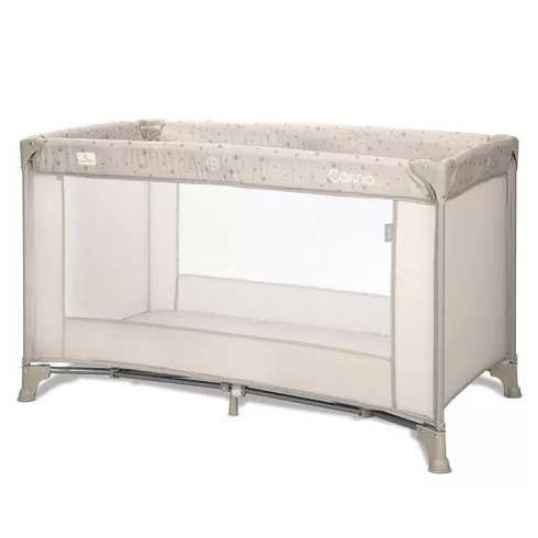 Lorelli Carina 1 fix utazóágy - Beige Stars