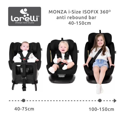 Lorelli Monza 360 i-Size autósülés 40-150cm - Beige