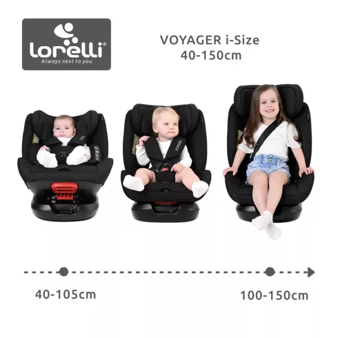 Lorelli Voyager i-Size autósülés 40-150cm + nyakpárna - Beige