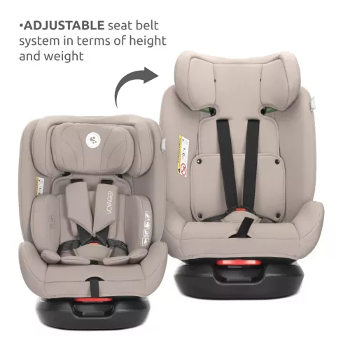 Lorelli Voyager i-Size autósülés 40-150cm + nyakpárna - Beige