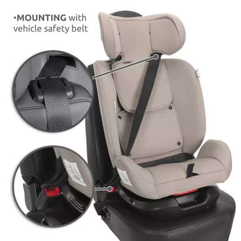 Lorelli Voyager i-Size autósülés 40-150cm + nyakpárna - Beige