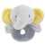 Lorelli Toys Plüss csörgő karika - Szürke Elefánt 