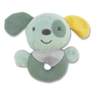 Lorelli Toys Plüss csörgő karika - Zöld Kutya 