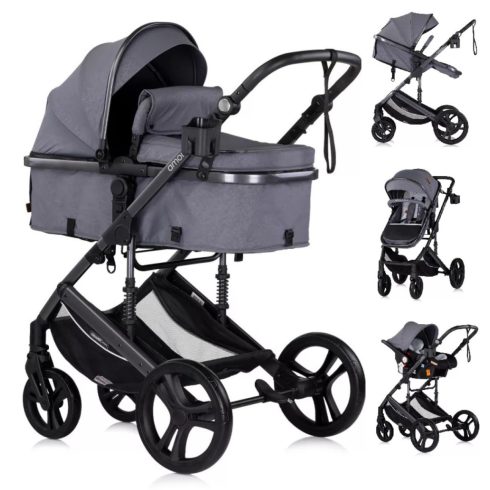 Chipolino Amore 3:1 babakocsi mózessé alakítható sportrésszel - Cloud grey 