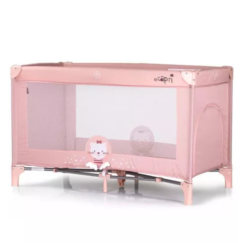 Chipolino Capri 1 szintes utazóágy - Cat pink