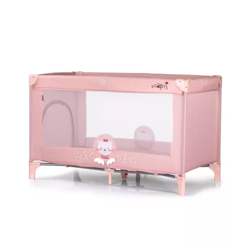 Chipolino Capri 1 szintes utazóágy - Cat pink