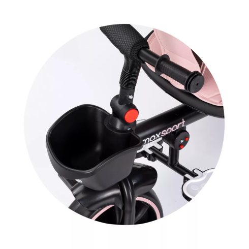 Chipolino Max Sport tricikli kupolával - Pink Marshmallow 