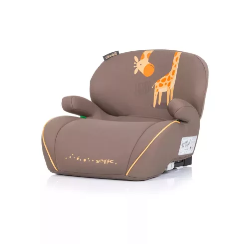 Chipolino Sonic autós ülésmagasító 125-150 cm Isofix - Giraffe 