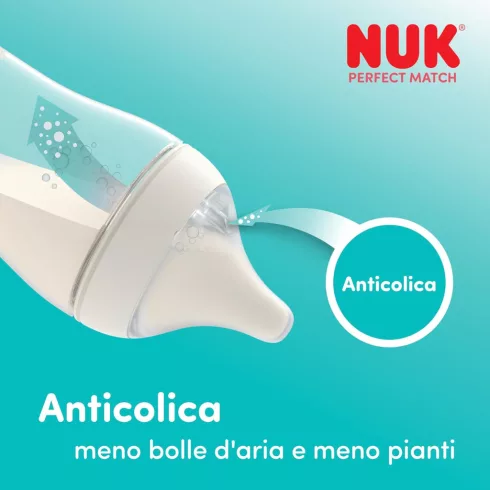 NUK Perfect Match Temperature Control cumisüveg 260 ml 3+hó - Micimackó