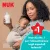 NUK Perfect Match Temperature Control cumisüveg 260 ml 3+hó - Micimackó