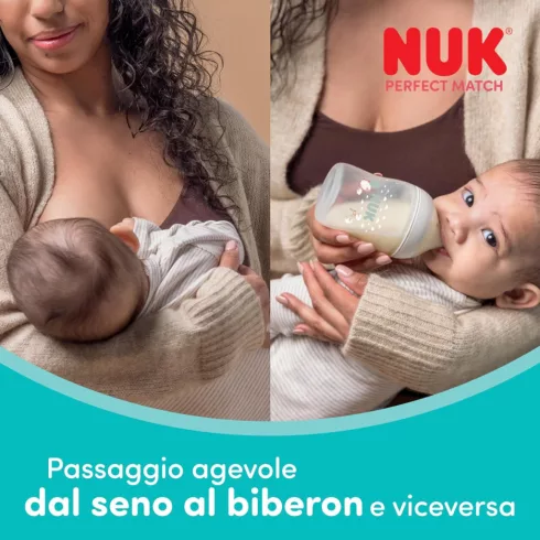 NUK Perfect Match Temperature Control cumisüveg 260 ml 3+hó - Micimackó