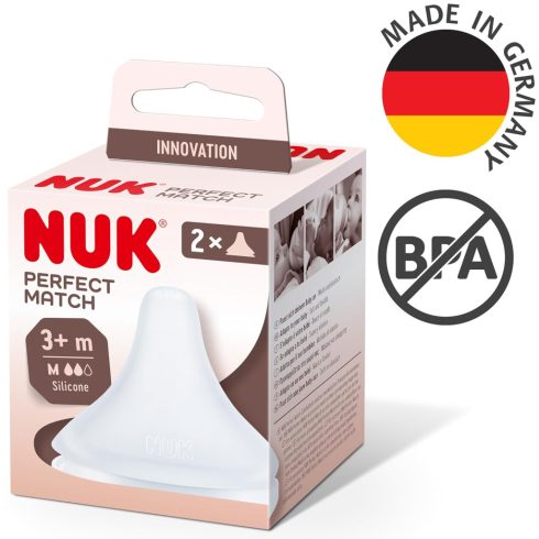 Nuk Perfect Match szilikon etetőcumi 3+hó 2 db - M méret