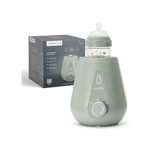 Nuvita Otthoni és autós cumisüveg melegítő - Sage Green 1165