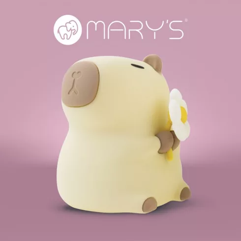 MARY'S Led Éjjeli lámpa - Kapibara virággal