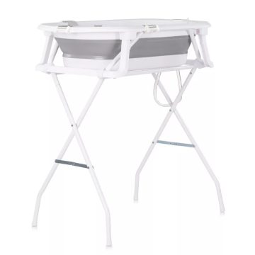   Chipolino Malibu kád leeresztő dugóval 87cm + állvány - grey