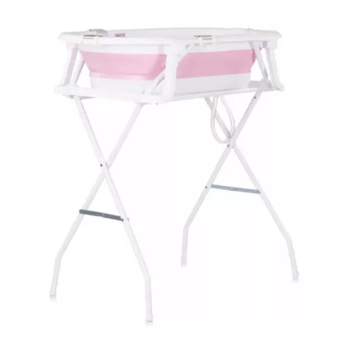 Chipolino Malibu kád leeresztő dugóval 87cm + állvány - pink