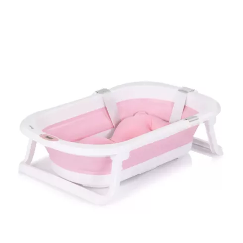 Chipolino Malibu kád leeresztő dugóval 87cm + állvány - pink