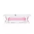 Chipolino Malibu kád leeresztő dugóval 87cm + állvány - pink