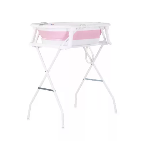 Chipolino Malibu kád leeresztő dugóval 87cm + állvány - pink