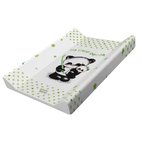 Babastar merev pelenkázó lap 50*70 cm - zöld panda és mamája