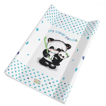   Babastar merev pelenkázó lap 50*80 cm - kék panda és mamája