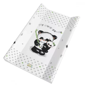   Babastar merev pelenkázó lap 50*80 cm - szürke panda és mamája