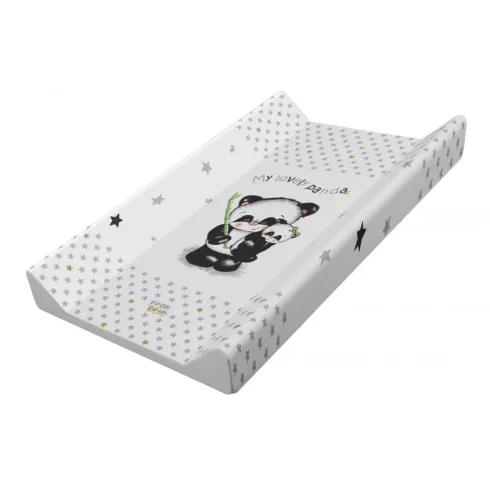 Babastar merev pelenkázó lap 50*80 cm - szürke panda és mamája
