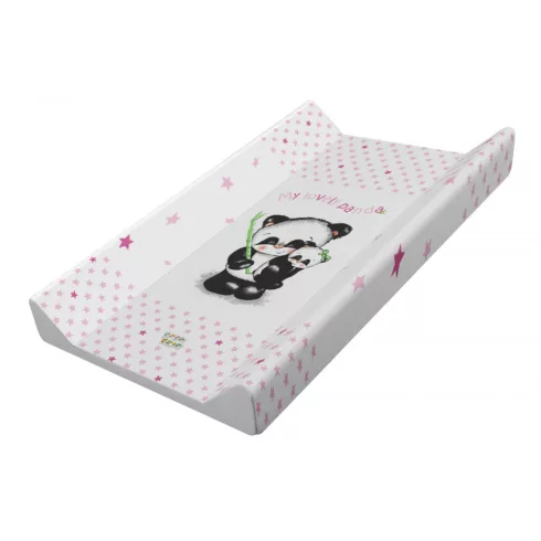 Babastar merev pelenkázó lap 50*80 cm - rózsaszín panda és mamája