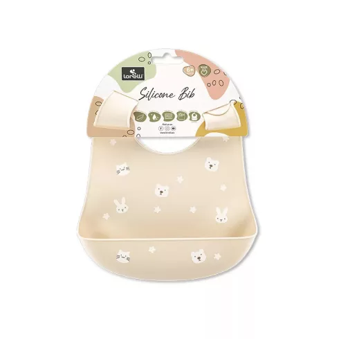 Lorelli szilikon előke - Beige 