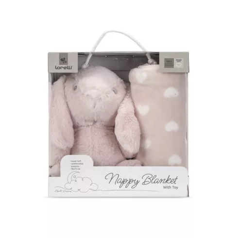 Lorelli Nappy takaró 75x90 cm - Bunny 