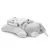 Lorelli Poffy Duo takaró 75x90 cm párnával 45x30 cm - White Grey Teddy Bear