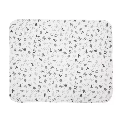 Lorelli Poffy Duo takaró 75x90 cm párnával 45x30 cm - White Grey Teddy Bear