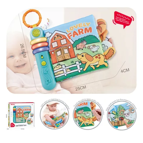 Chipolino Interaktív zenélő könyv - Farm