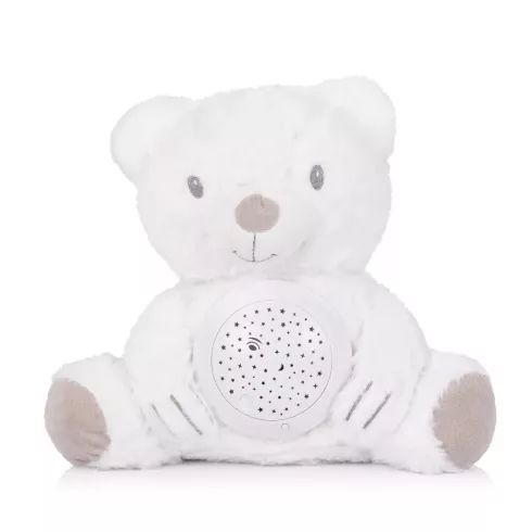 Chipolino projektoros zenélő plüss játék - Bear" white