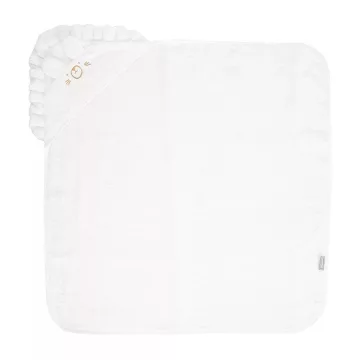 Lorelli kapucnis kifogó 90x90 cm  - White