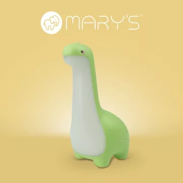 MARY'S Led Éjjeli lámpa - zöld hosszúnyakú dínó