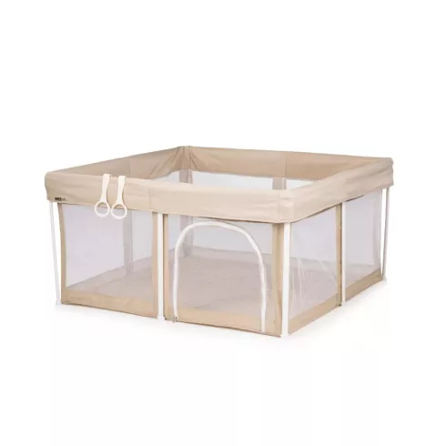 Chipolino Vibe babakarám összecsukható 120x120 cm - beige