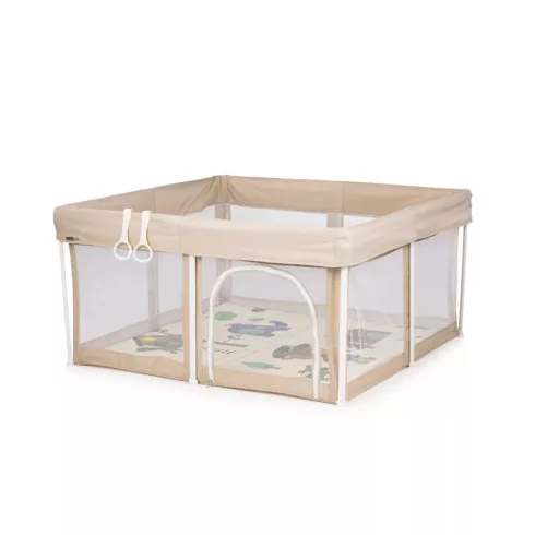 Chipolino Vibe babakarám összecsukható 120x120 cm - beige