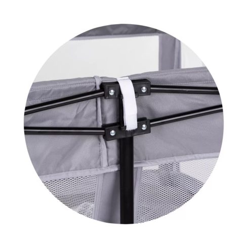 Chipolino Vibe babakarám összecsukható 120x120 cm - grey 