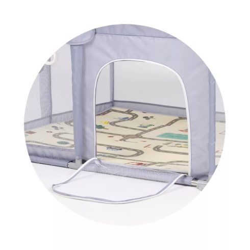 Chipolino Vibe babakarám összecsukható 120x120 cm - grey 