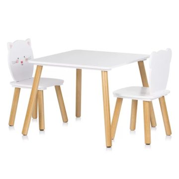 Chipolino Asztalka 2 székkel - bear and kitten