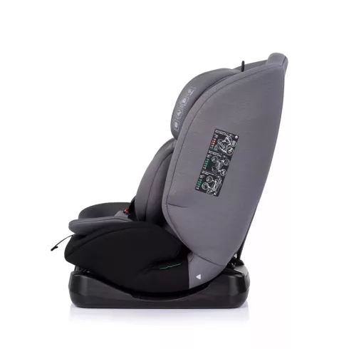 Chipolino Mondial autósülés I-Size 40-150cm - charcoal 