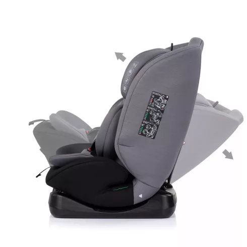 Chipolino Mondial autósülés I-Size 40-150cm - charcoal 